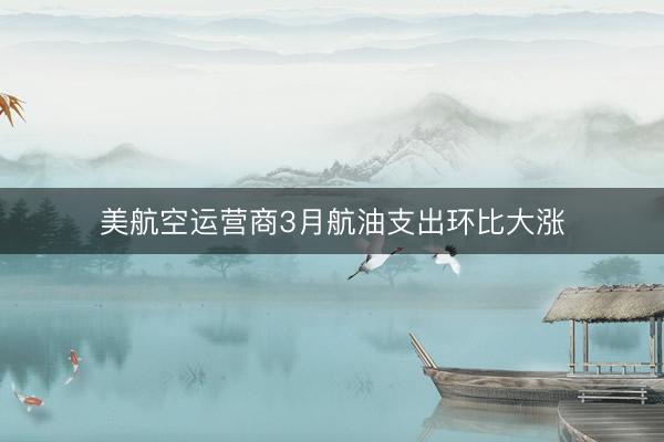 美航空运营商3月航油支出环比大涨