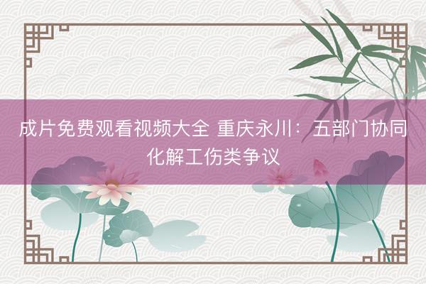 成片免费观看视频大全 重庆永川：五部门协同化解工伤类争议