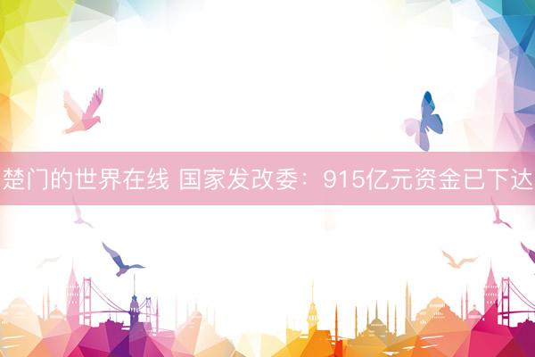 楚门的世界在线 国家发改委：915亿元资金已下达