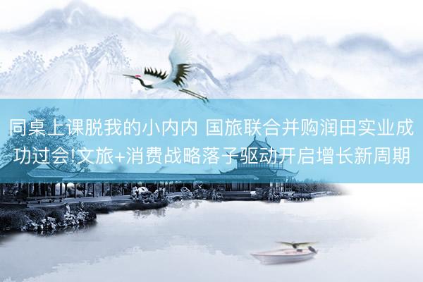 同桌上课脱我的小内内 国旅联合并购润田实业成功过会!文旅+消费战略落子驱动开启增长新周期