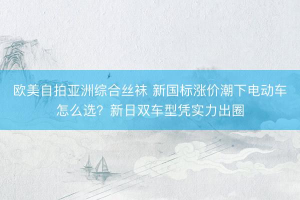 欧美自拍亚洲综合丝袜 新国标涨价潮下电动车怎么选？新日双车型凭实力出圈
