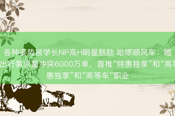 各种姿势被学长NP高H明星鼓励 哈啰顺风车：瞻望“五一”出行需求量冲突6000万单，首推“特惠独享”和“高等车”职业