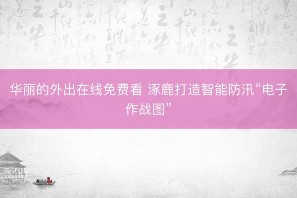 华丽的外出在线免费看 涿鹿打造智能防汛“电子作战图”